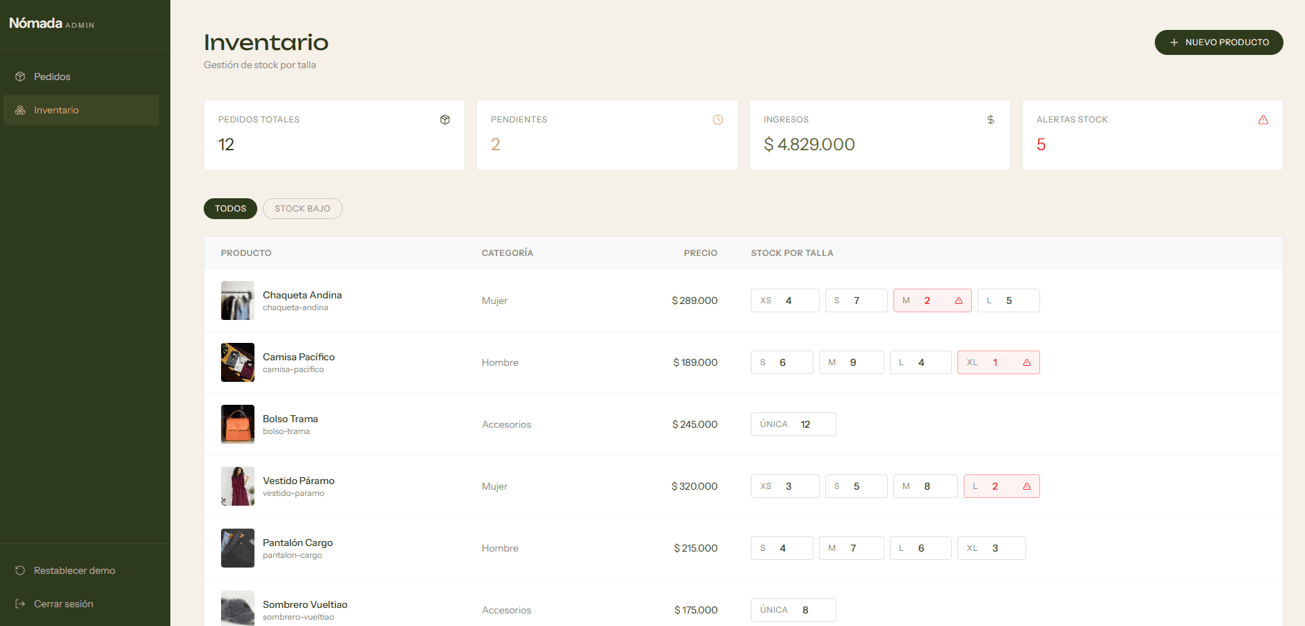 Nómada Store screenshot 3